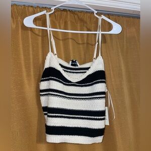 crotchet knit tank top
